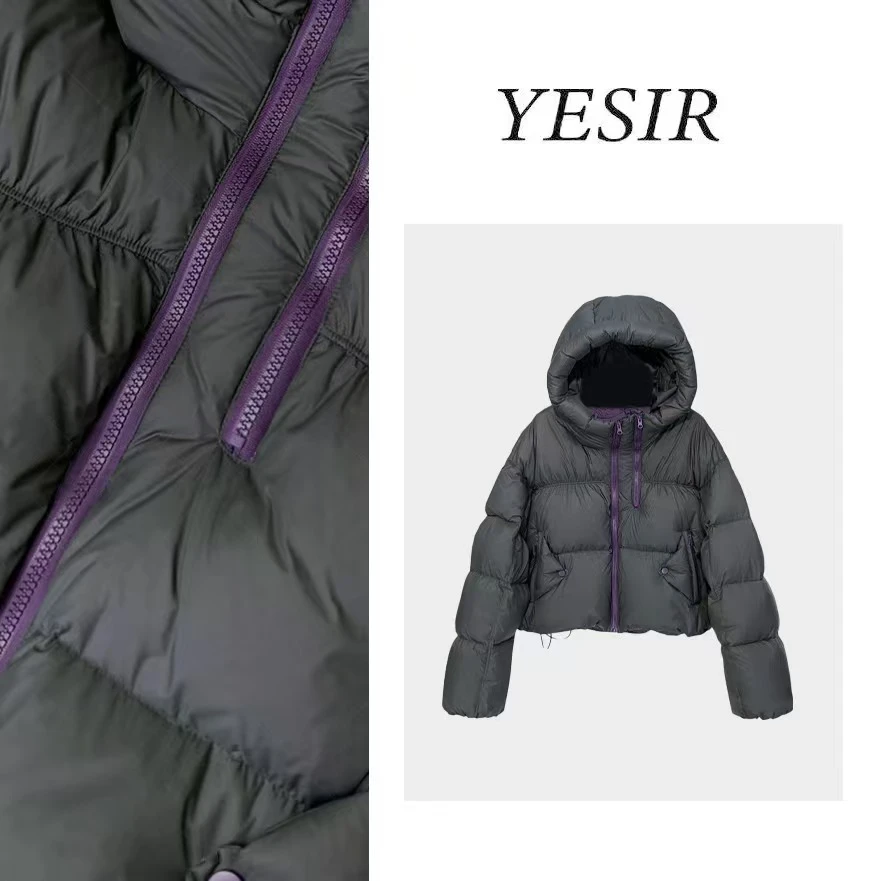 YRF064羽绒服穿搭时尚秋冬新款百搭气质款外套-夏夏大牌