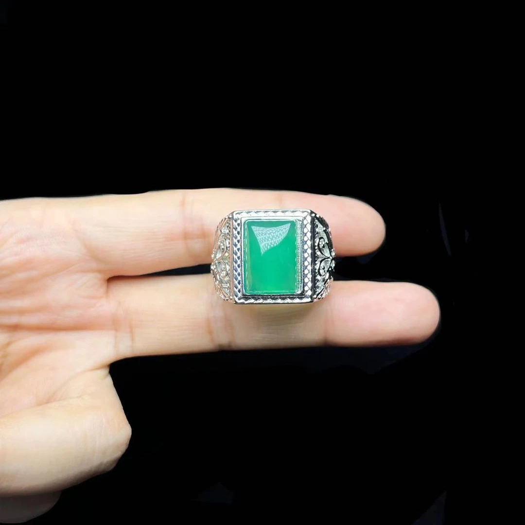 玛瑙马鞍戒（开口可调节） A20