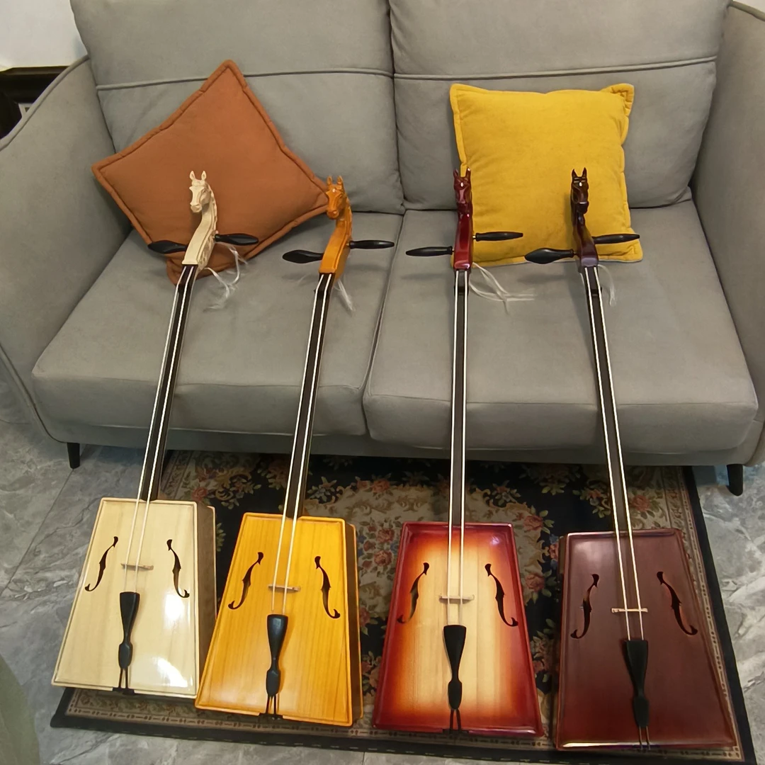 蒙韵手工挖板琴音色好工装精细带蒙韵马头琴厂出品