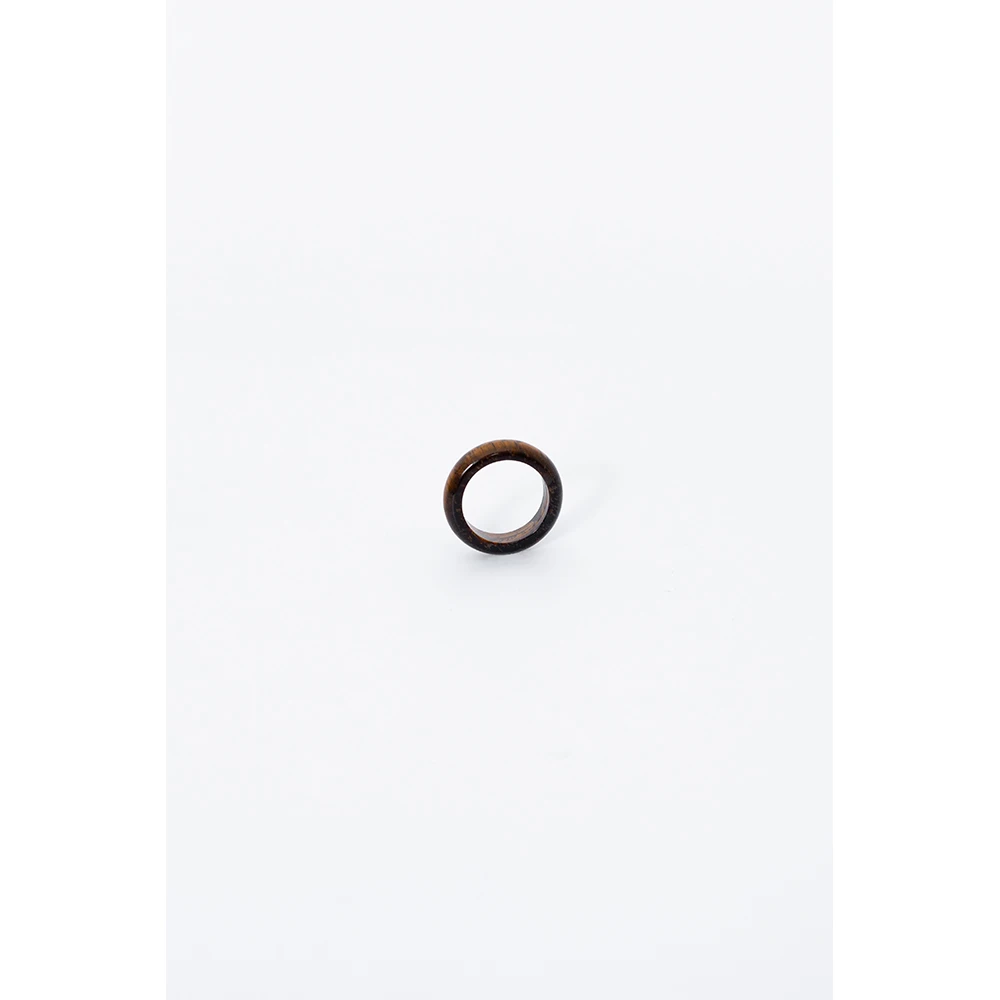 LIURUONAN 24JJ【幽石】复古美拉德虎眼石戒指