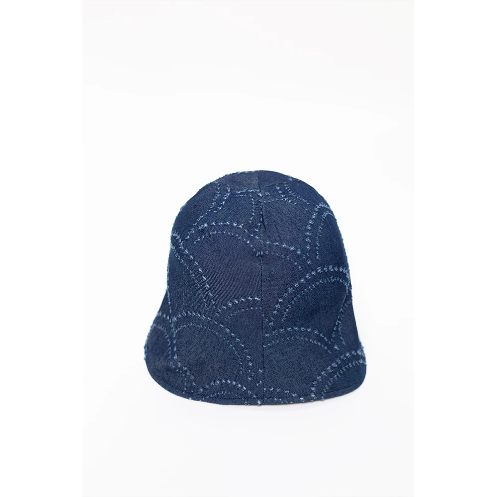 LIURUONAN/叮叮 显脸小双面翻檐牛仔色帽子