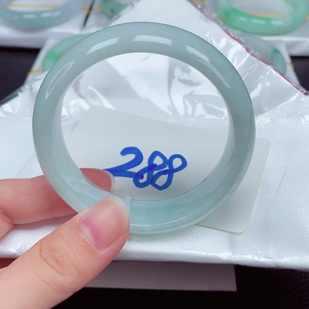 翡翠手镯未镶嵌翡翠17宽面轮胎