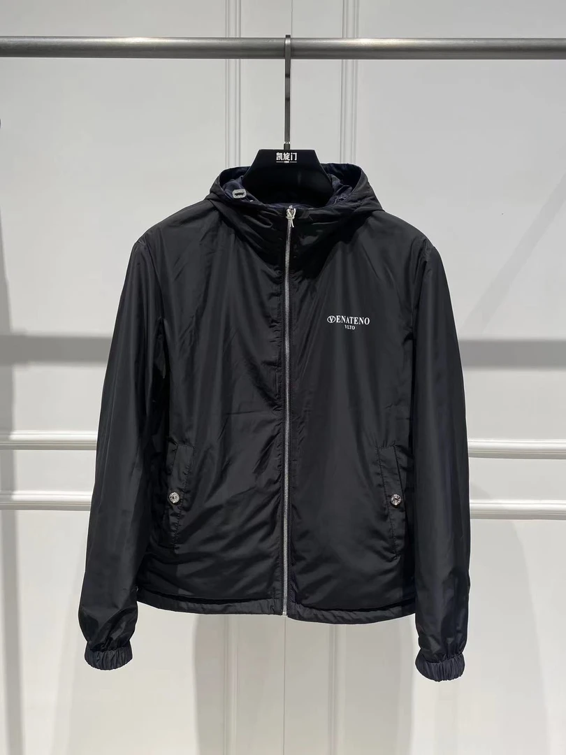 VENATENO2024秋冬新款两面穿棉服男士休闲棉衣轻奢夹克百搭