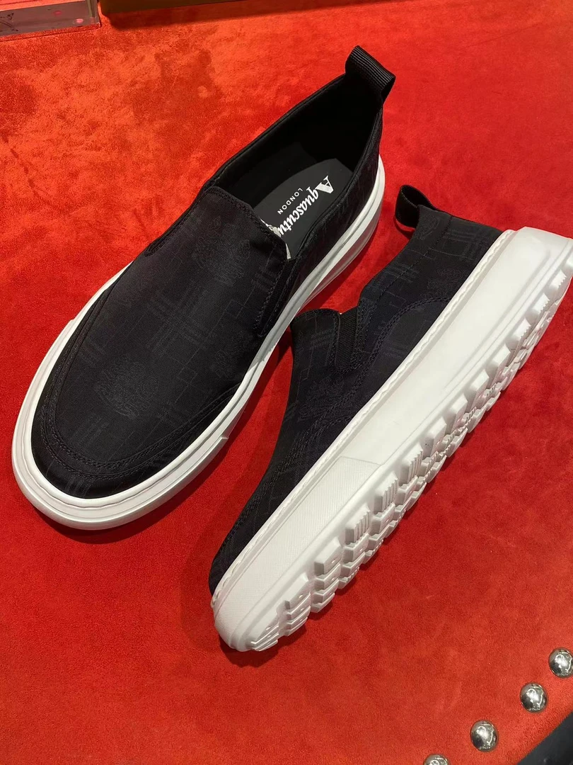 【进口男鞋AQ】英国品牌男士简约百搭经典黑色一脚蹬休闲鞋