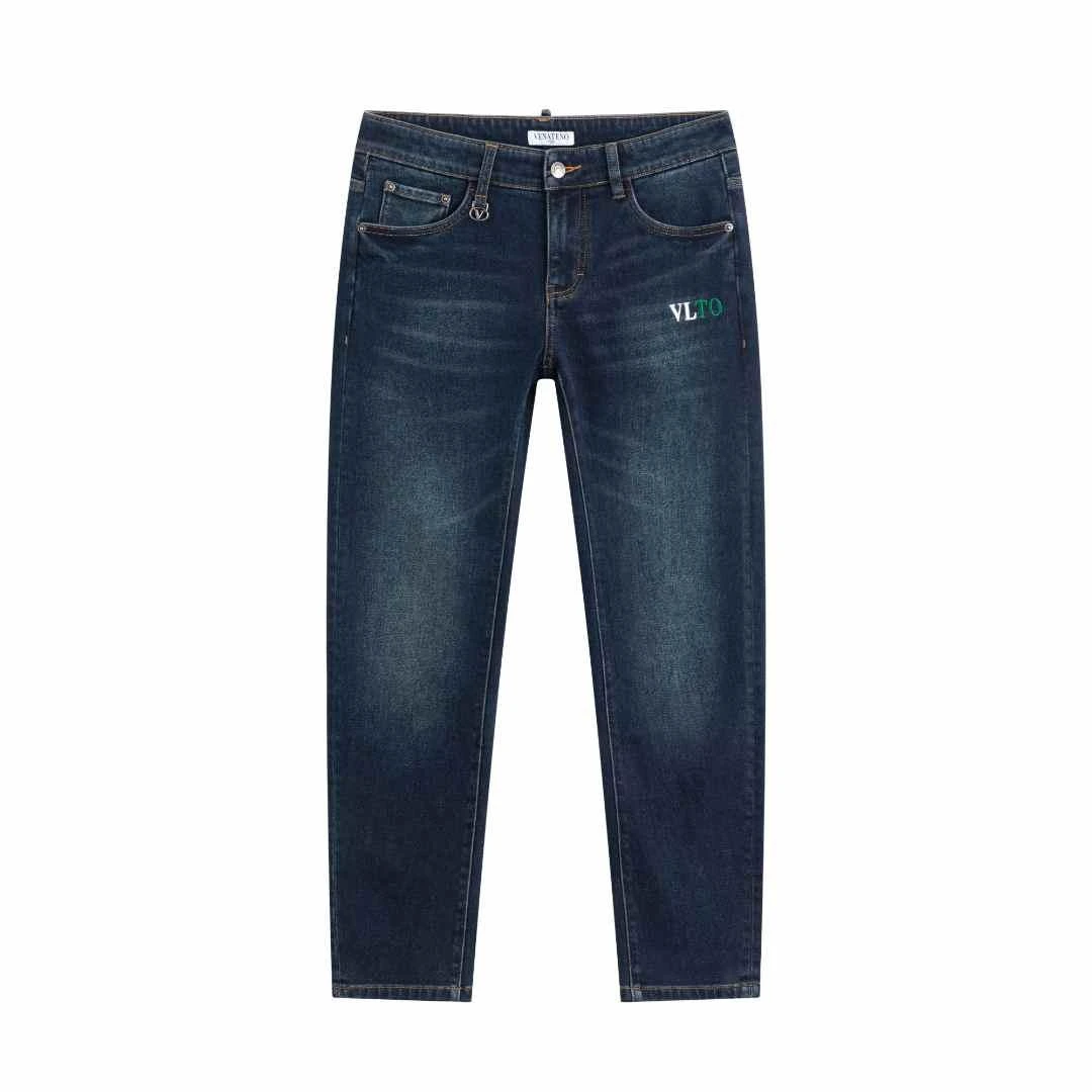 VENATENO四季款新款修身休闲时尚直筒水洗男士百搭复古牛仔裤