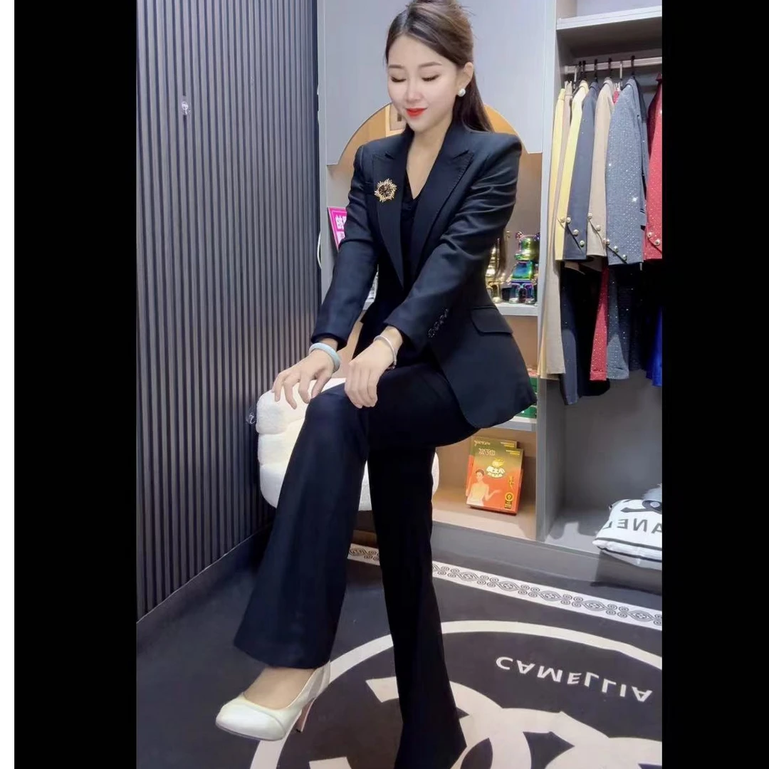 8903款上衣裤子版套装网红气质时尚女装网红百搭韩版西装女士修身