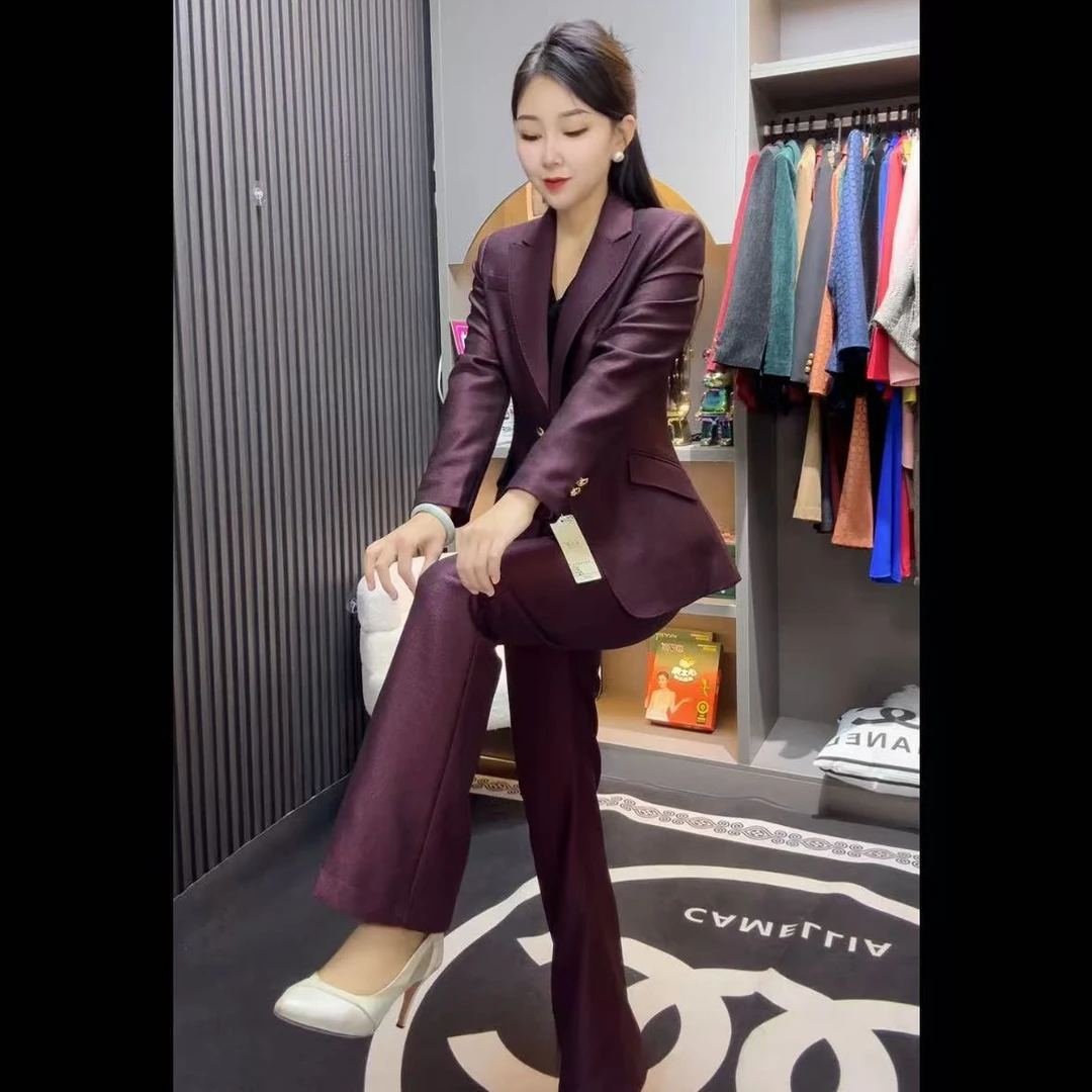 2502款单件上衣版套装网红气质时尚女装网红百搭西装修身轻奢