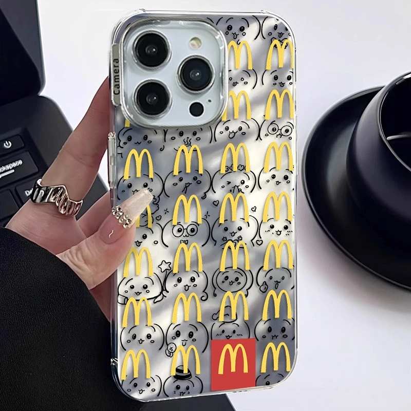 m记乌萨奇苹果15promax手机壳iphone14电镀13防摔11高级华为/小米