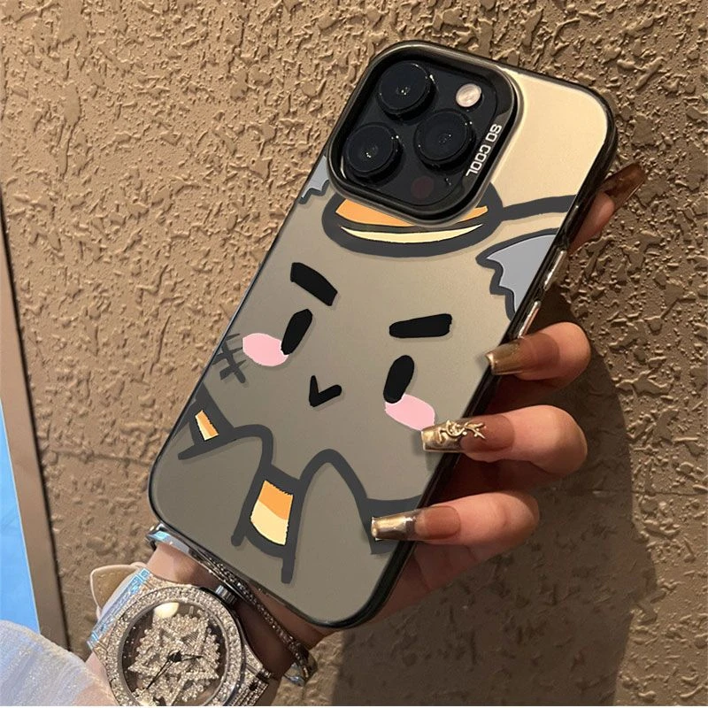灰太狼金属按键适用15苹果14promax手机壳iPhone13/12/11磨砂7p