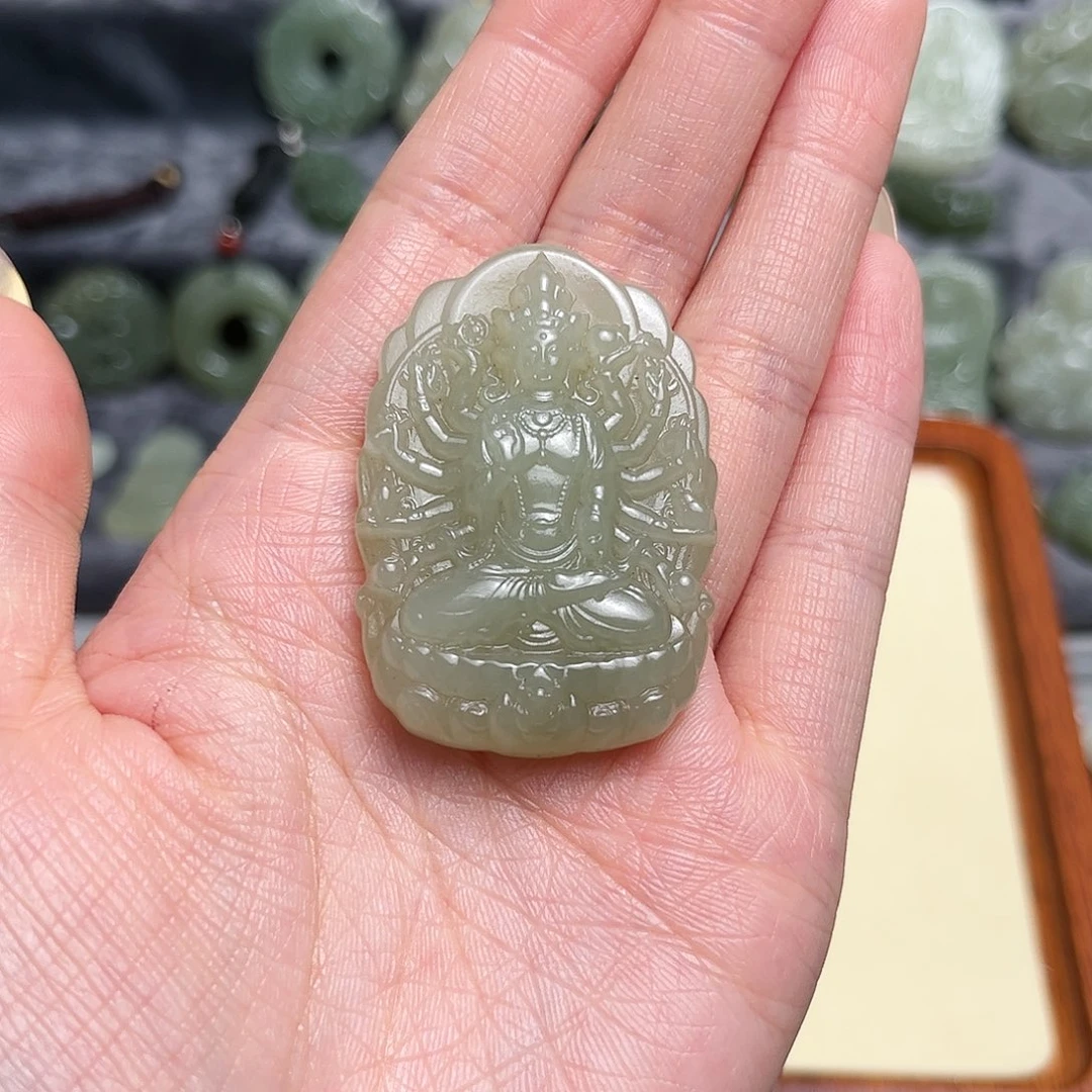 和田玉颈饰未镶嵌瑞*