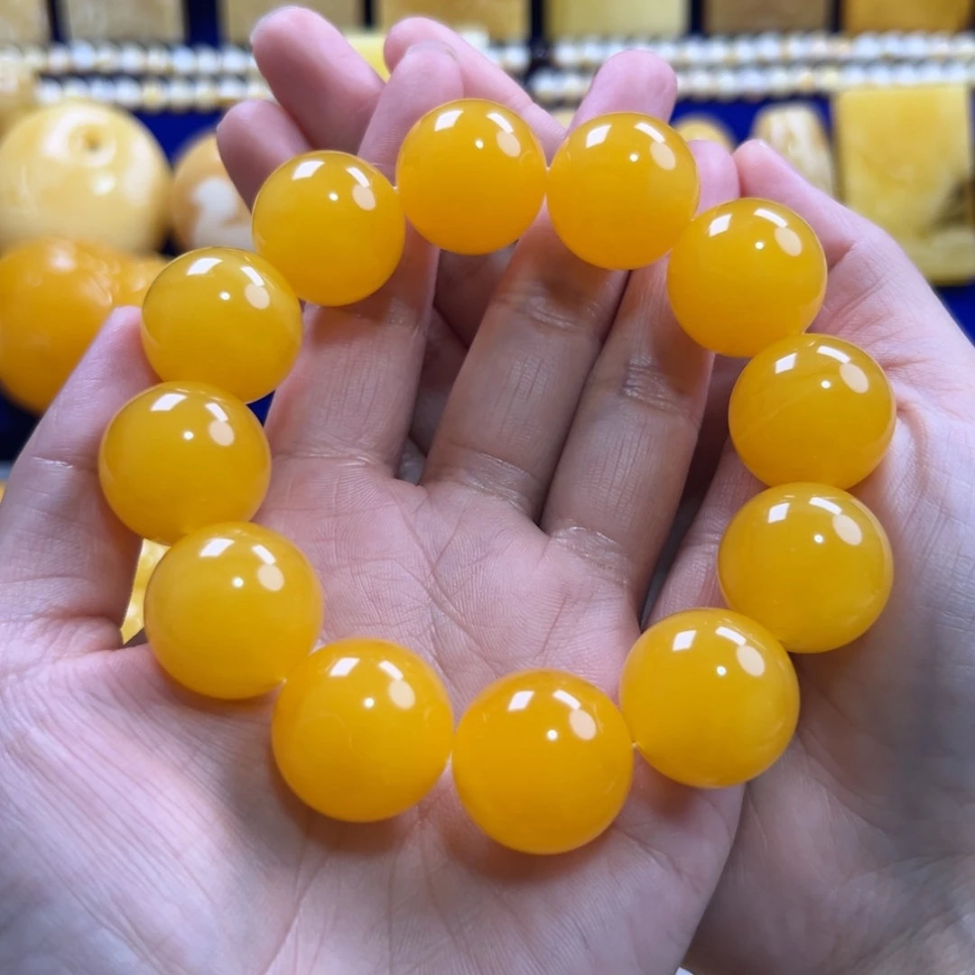 琥珀手链未镶嵌上****9蜜蜡