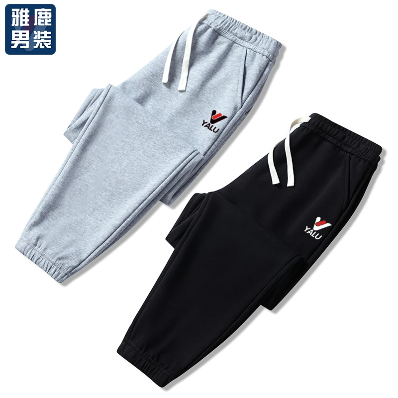 雅鹿男装2025年秋装男女同款运动百搭亲肤柔软舒适潮流休闲裤
