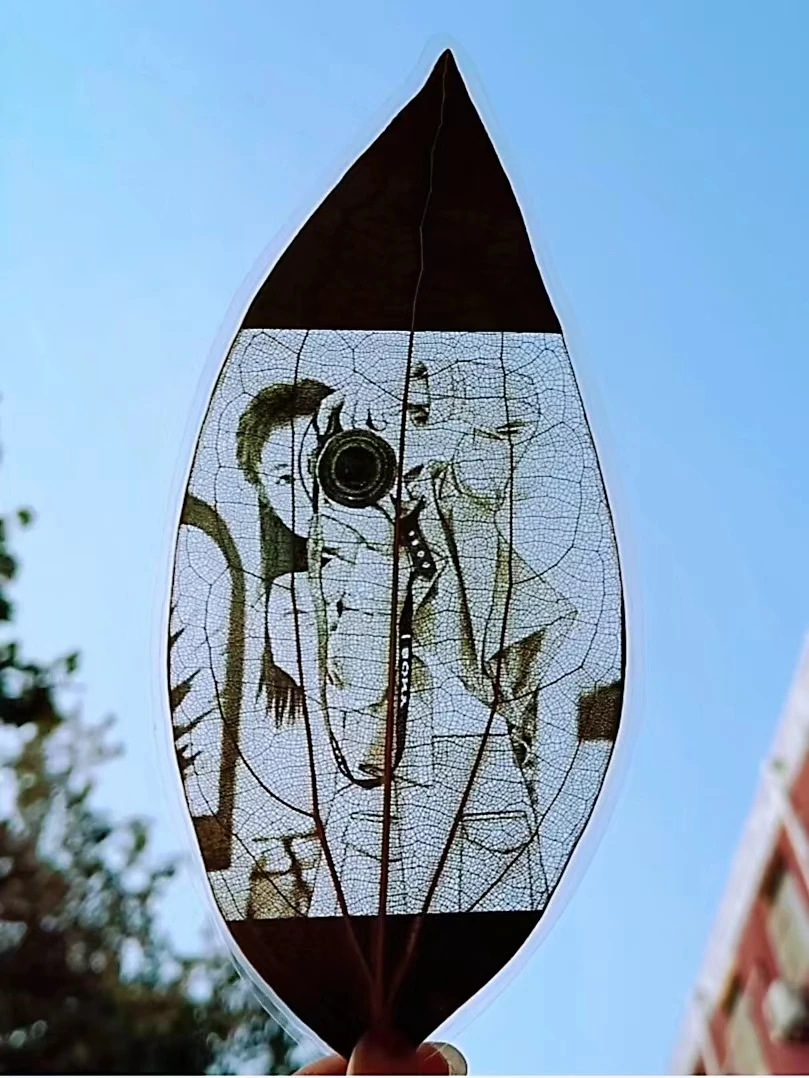 叶雕定制七夕情人节礼物照片定制送女朋友创意生日礼物情人节礼物