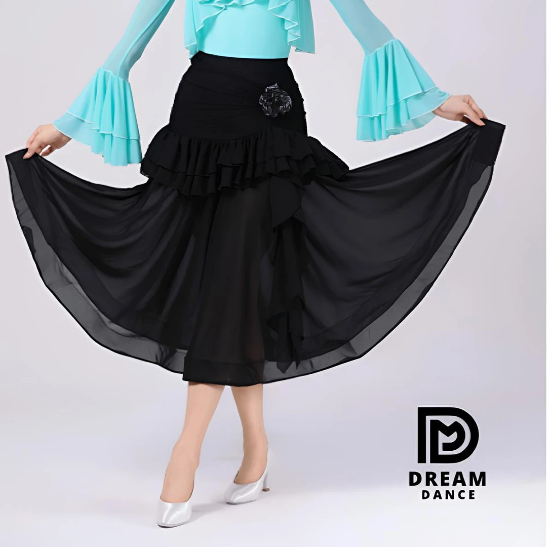 #DMDESIGN国标舞服大摆裙服装｜秘密花园