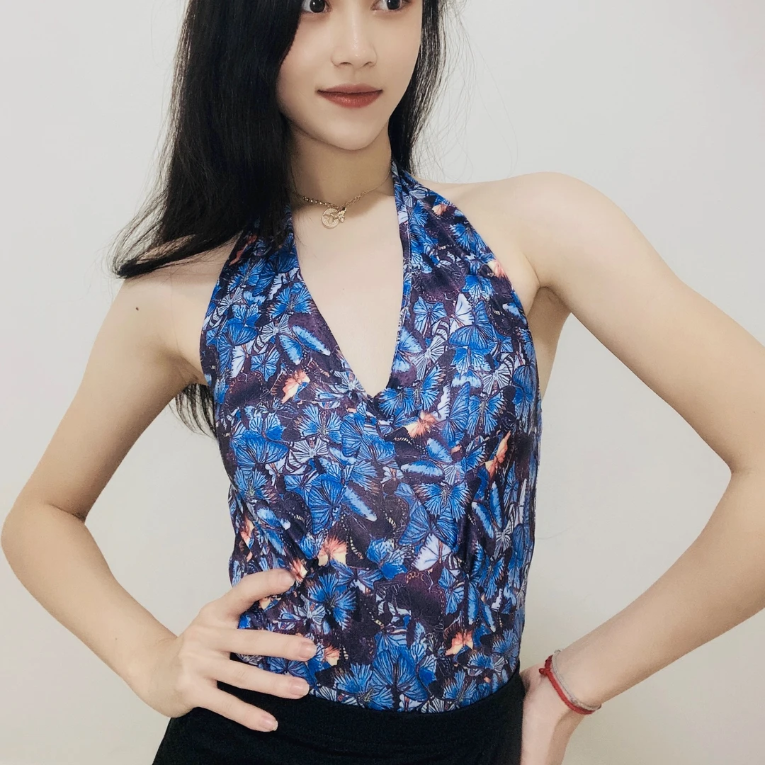 #DM Design 摩登舞服 ｜挂脖上衣
