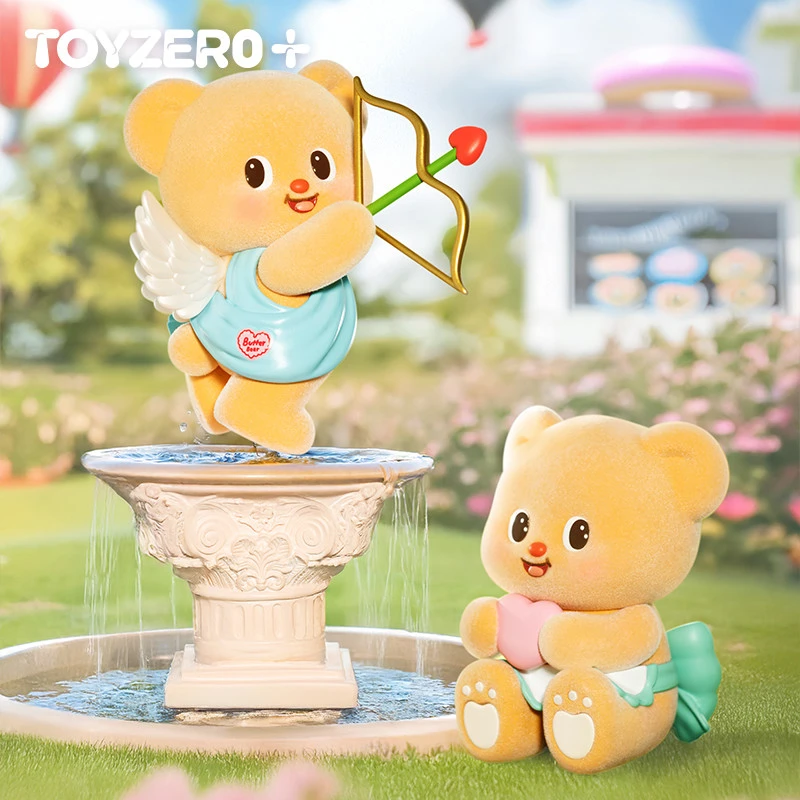 TOYZERO黄油小熊盲盒甜蜜日常植绒可爱手办桌面公仔摆件生日礼物