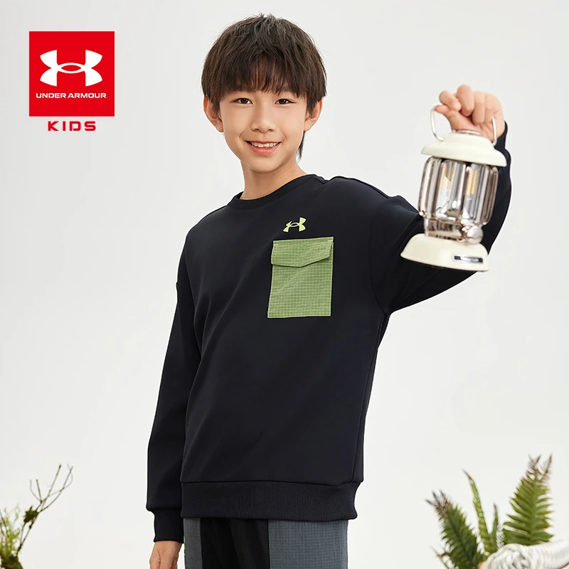Under Armour/安德玛儿童长袖休闲圆领中大童套头卫衣243103362