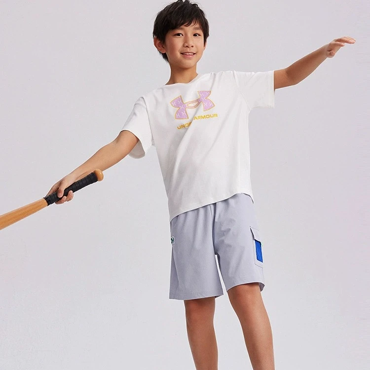Under Armour/安德玛儿童夏季梭织短裤运动透气五分裤242110059