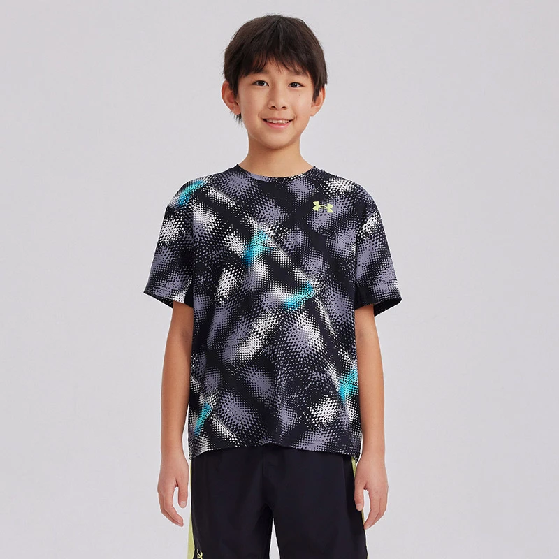 【亲肤圆领】Under Armour/安德玛儿童t恤运动跑步训练透气短袖1133