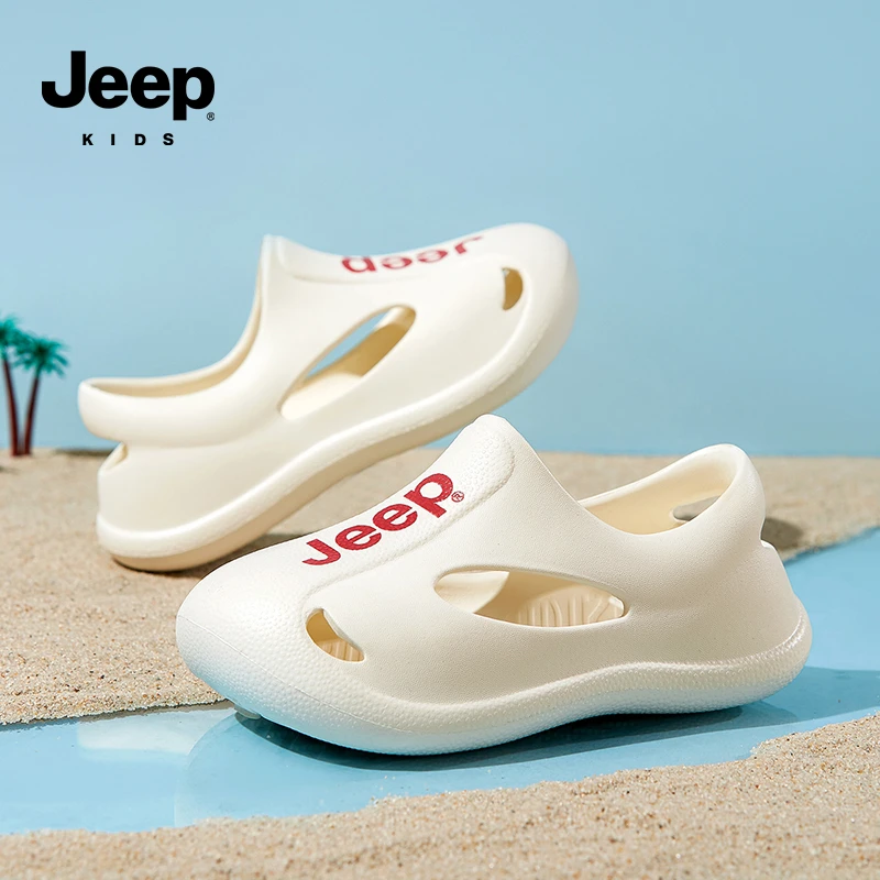 JEEP/吉普【成人大码】防滑儿童鞋包头洞洞鞋防滑潮流沙滩童鞋6248