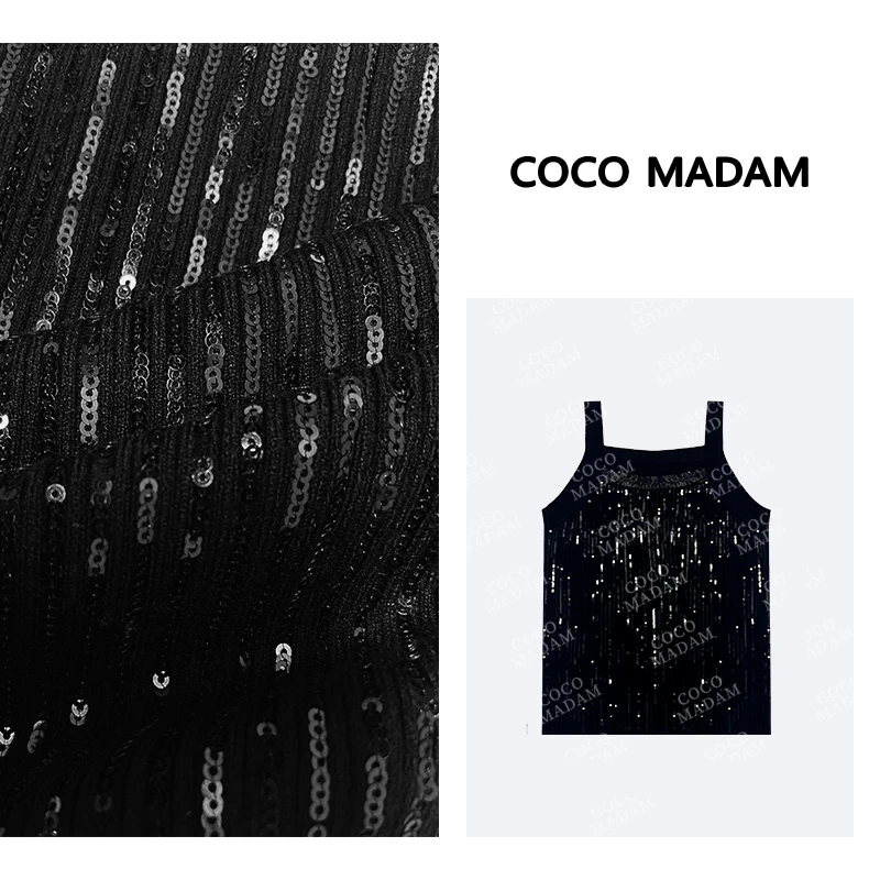 ANNI · Ani-A942 【波光粼粼】重工亮片背心女夏季上衣