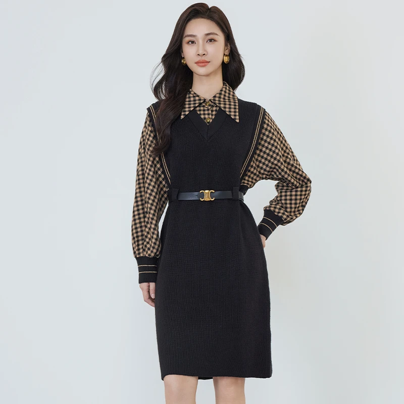 【达人专属】佳人苑连衣裙冬季新款J349012