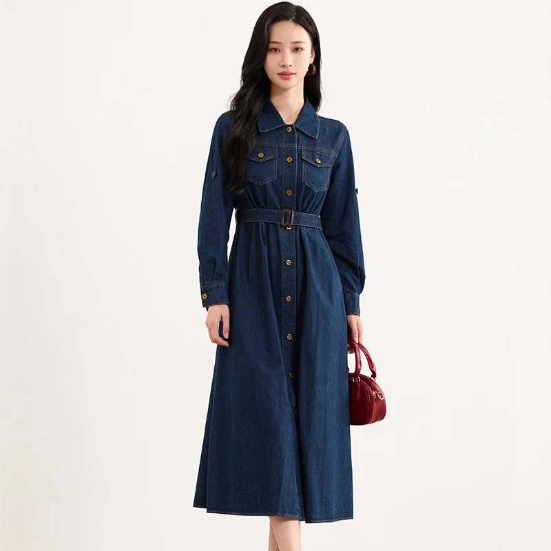 【达人专属】佳人苑连衣裙女春季新款高贵气质J419013.