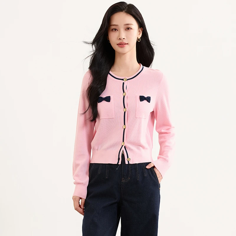 【达人专属】佳人苑针织衫女春季新款J415033