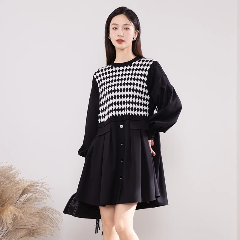 【竺姐】佳人苑2023年冬季新款连衣裙J249009