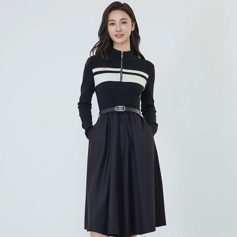 【达人专属】佳人苑连衣裙冬季新款J349009