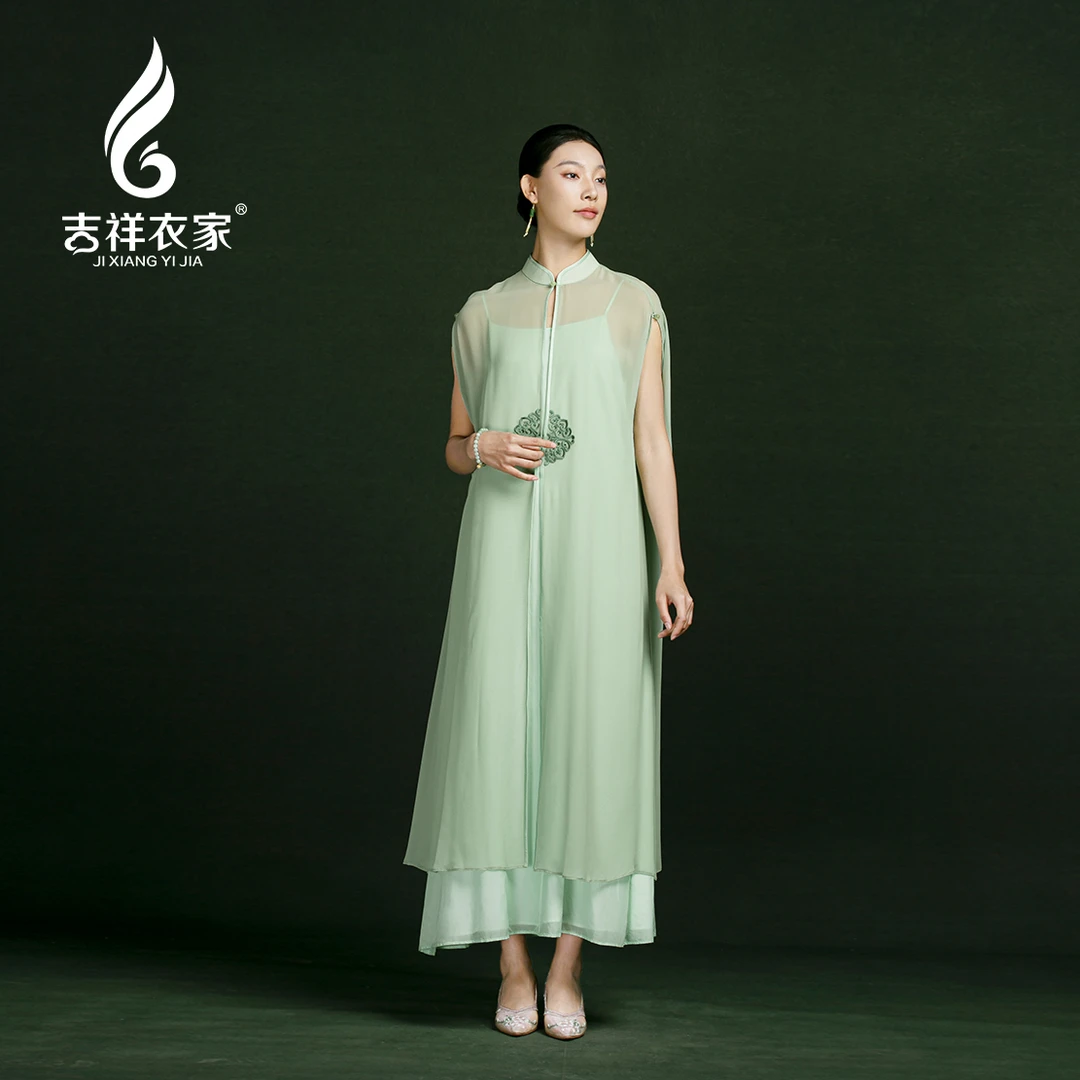 JIXIANGYIJIA/吉祥衣家桂馥兰香（连衣裙）912230343