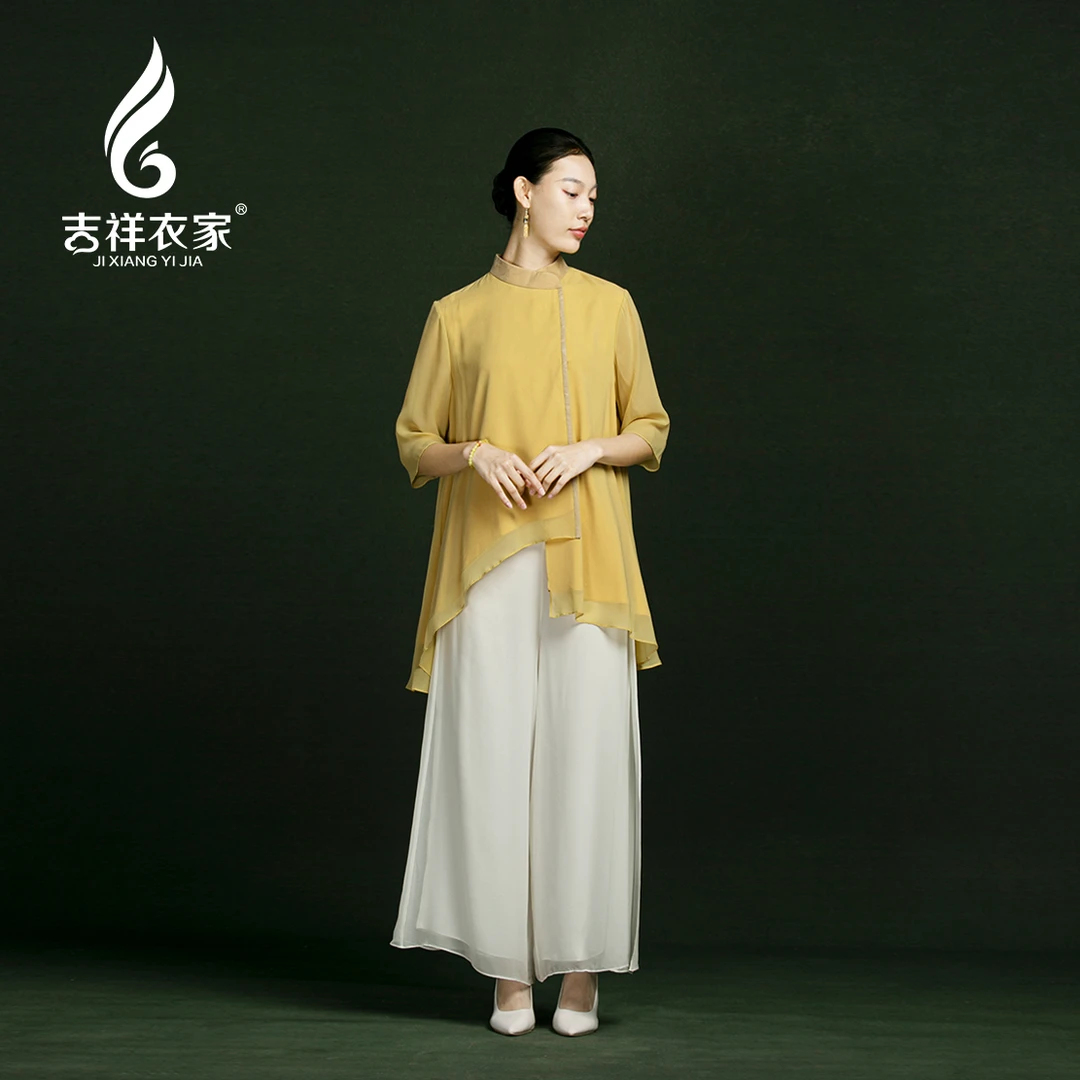 JIXIANGYIJIA/吉祥衣家扁舟归兰浦（上衣）新中式开春穿搭922214860