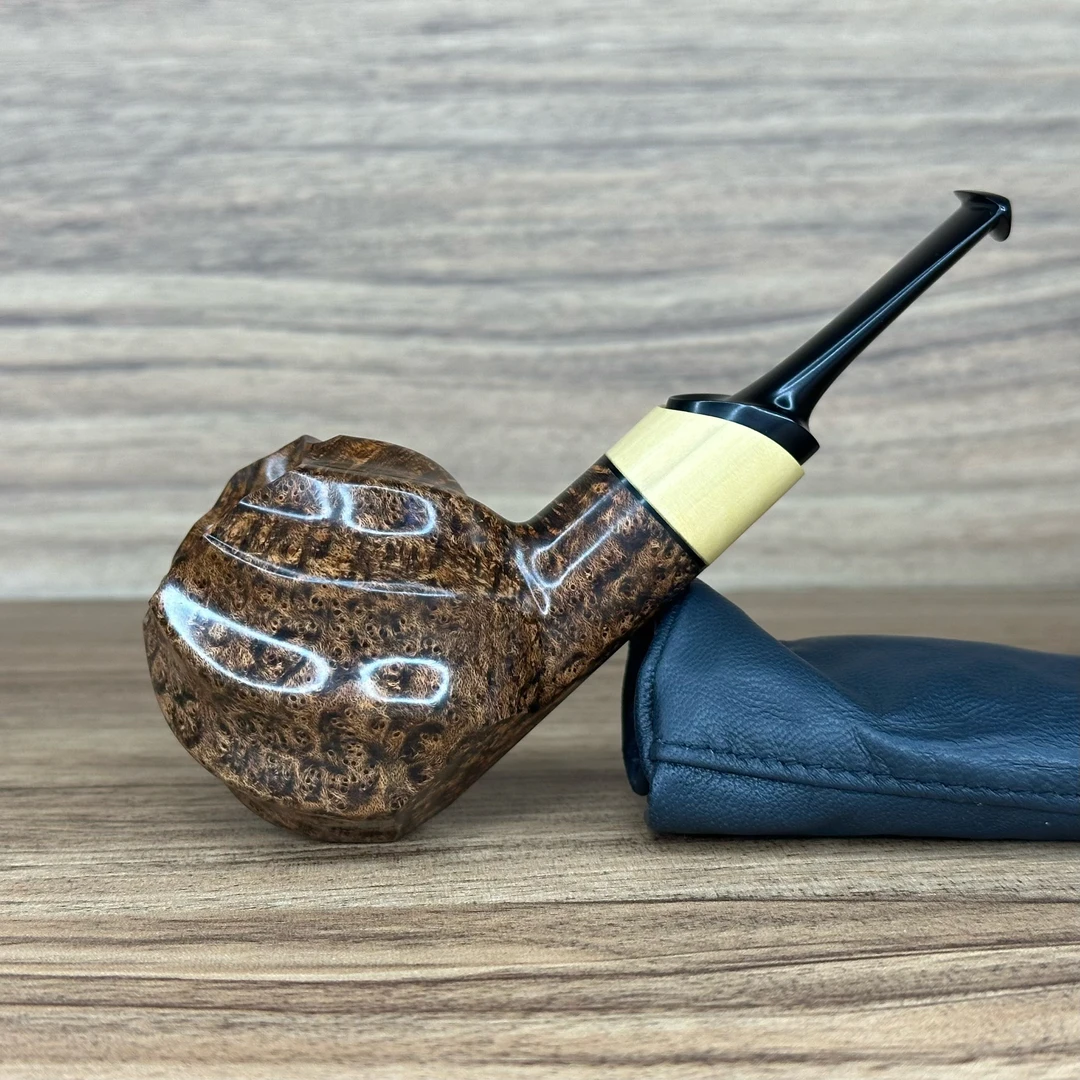 磁铁佬 俄罗斯亚斯特洛夫烟斗大师花苞斗型石楠木手工烟斗磁吸斗