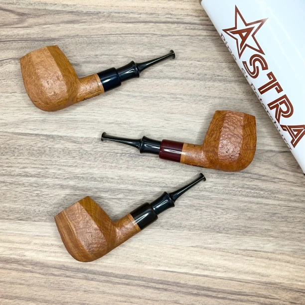 俄罗斯 STRA阿斯特拉 多面体撞球斗型石楠木烟斗