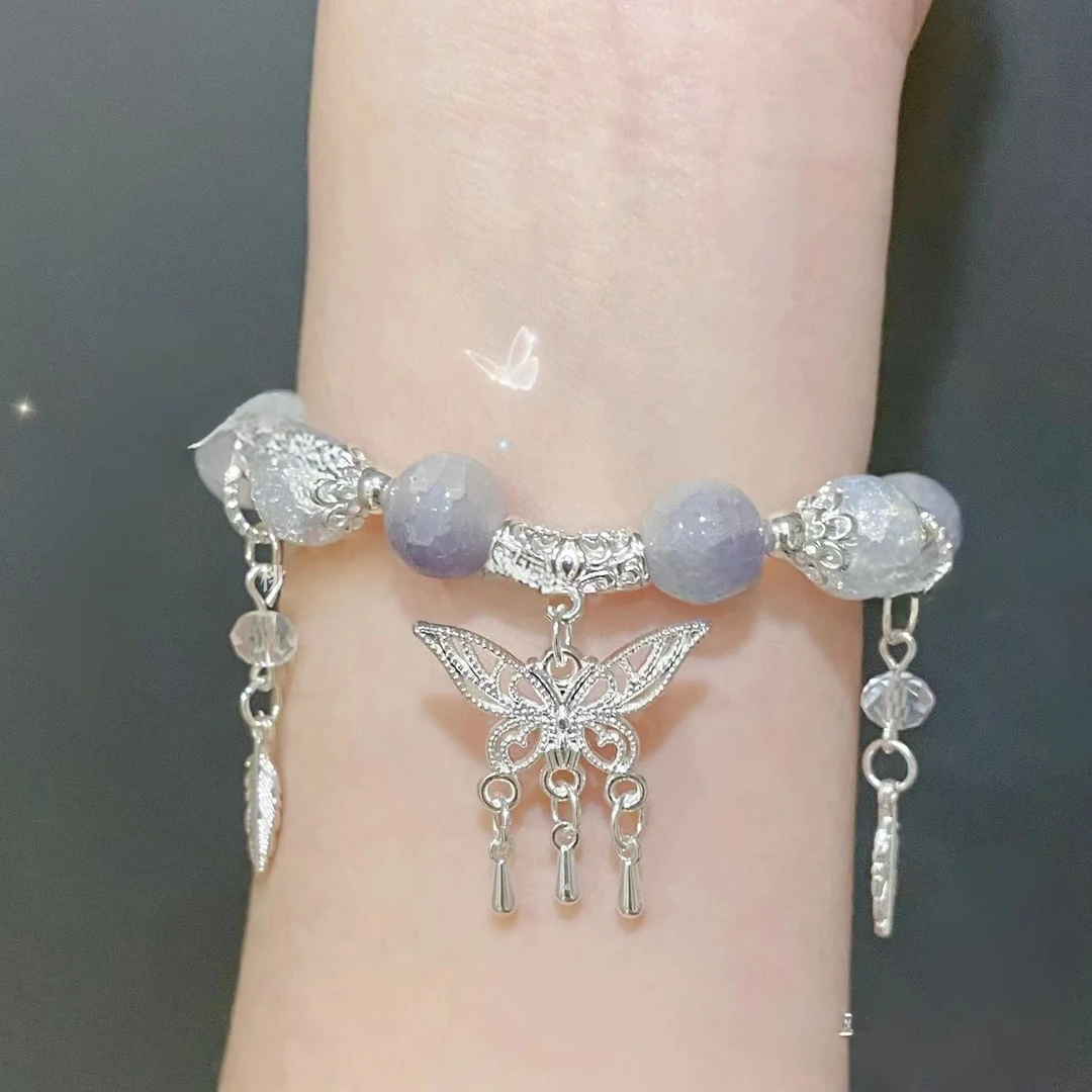 合金手链 时空中的绘旅人叶瑄周边手链女小众高颜值蝴蝶气质手串