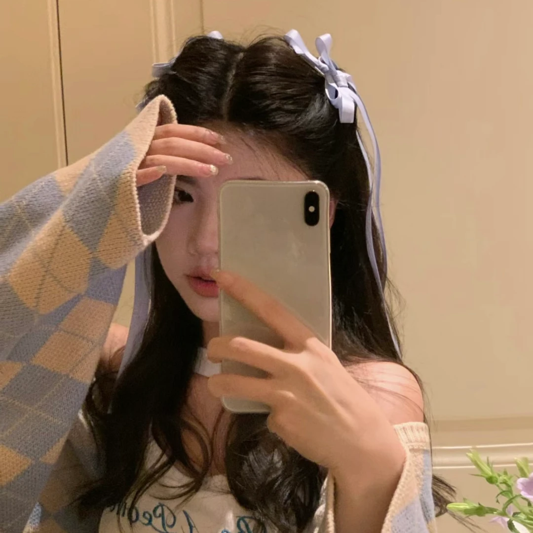 氛围感少女～甜美少女心芭蕾美学蝴蝶结长款织带编发发夹百搭气质