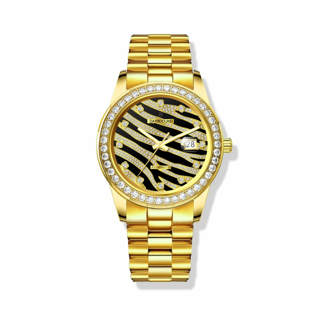 【专柜正品】Day To duke/天达公爵【虎纹冰糖】顶奢限量版机械表-Z