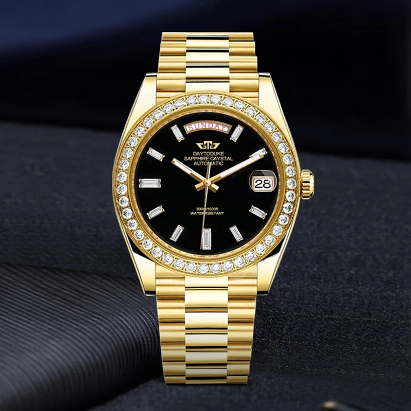 Day To duke/天达公爵黑冰糖高端经典气质机械表男表