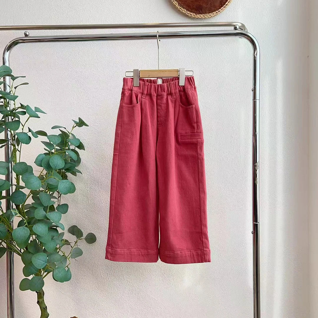 6191屴皮粉色微瑕牛仔裤