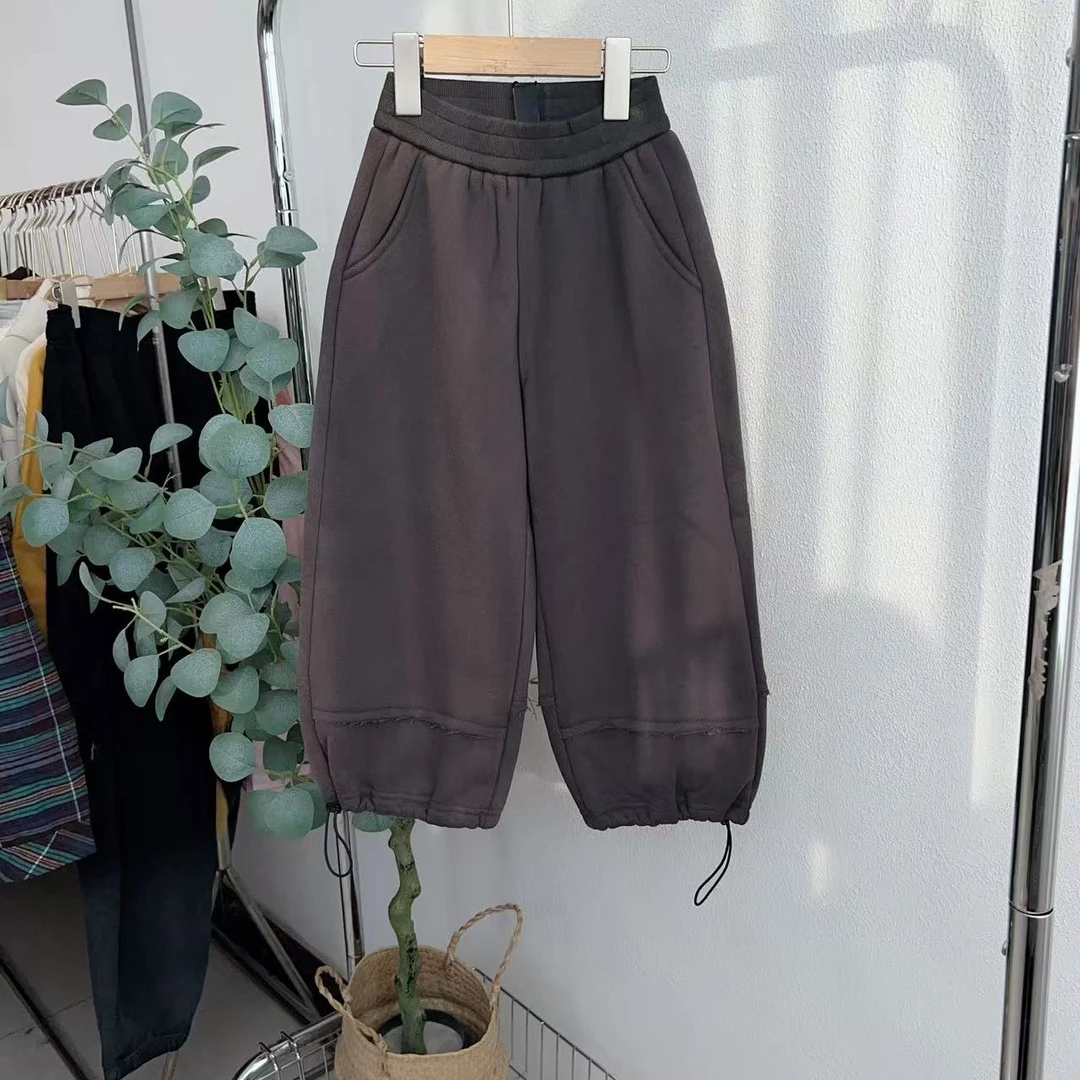 6436屴铅灰色微瑕卫裤