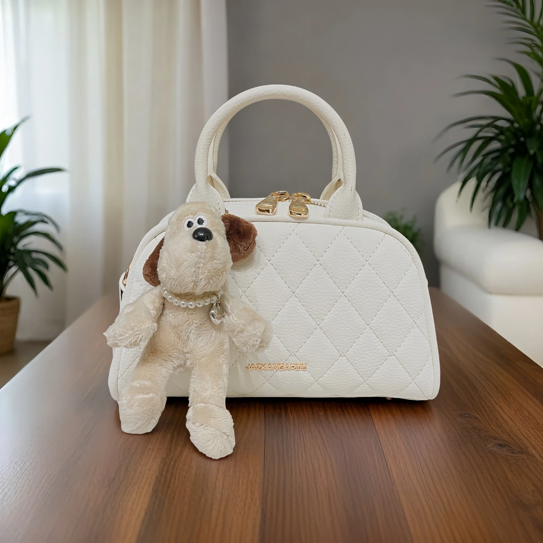 27591#米白色【尺寸：长22宽8高14】潮流气质休闲百搭时尚女士单肩包