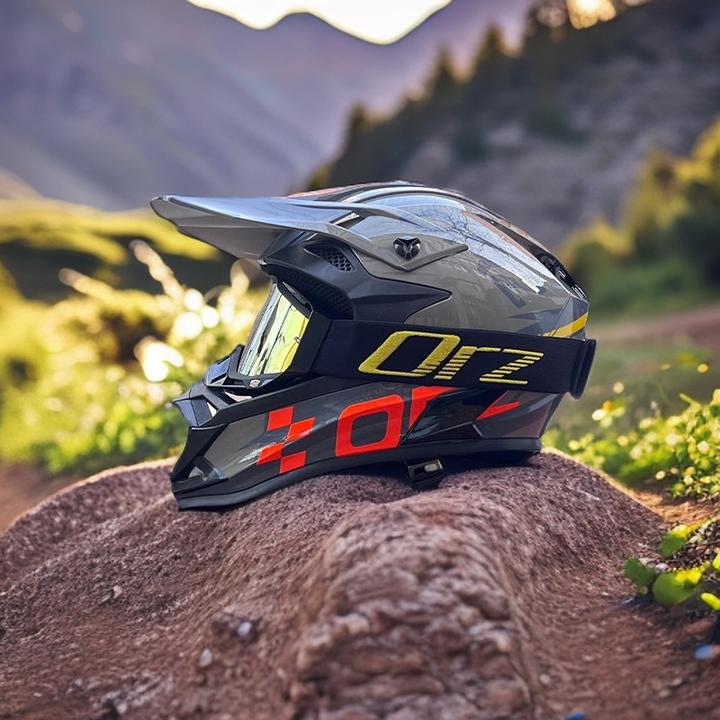 ORZ越野头盔电动自行车头盔男女全覆式卡丁车拉力盔山地自行车盔.