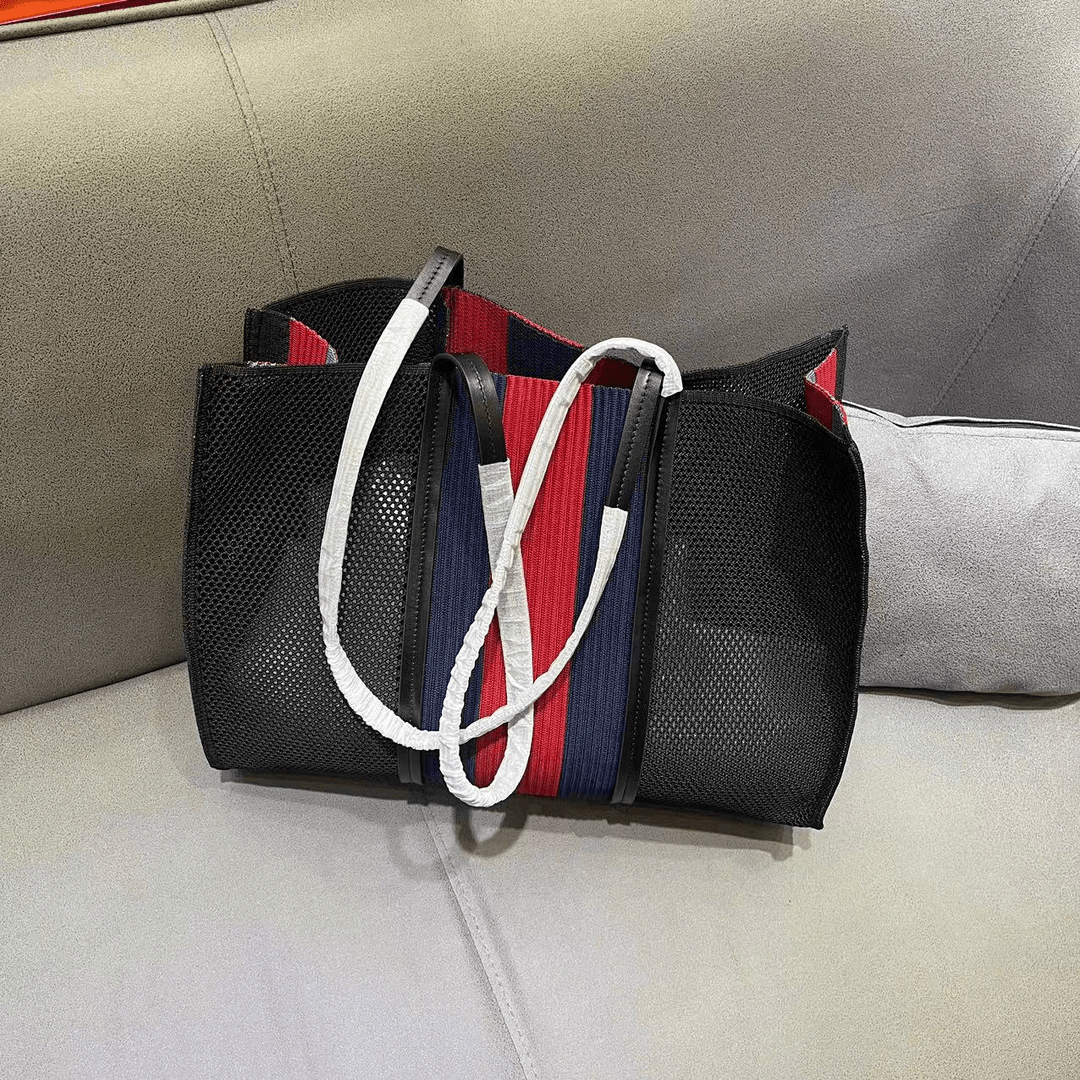 【A329-26】时尚通勤百搭女士托特包经典大容量单肩手拎包黑色