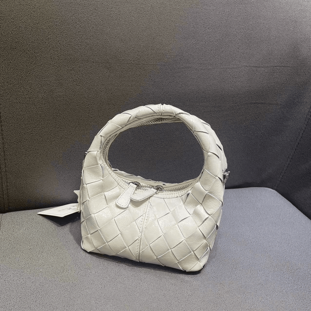 【B001-3328】时尚编织牛皮女士小众简约轻奢手拎包个性斜挎包