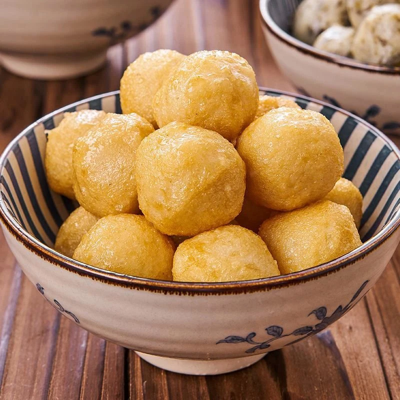 海鲜鱼丸2包黄金鱼蛋250g/包口感弹牙家庭火锅麻辣烫咖喱鱼丸食材