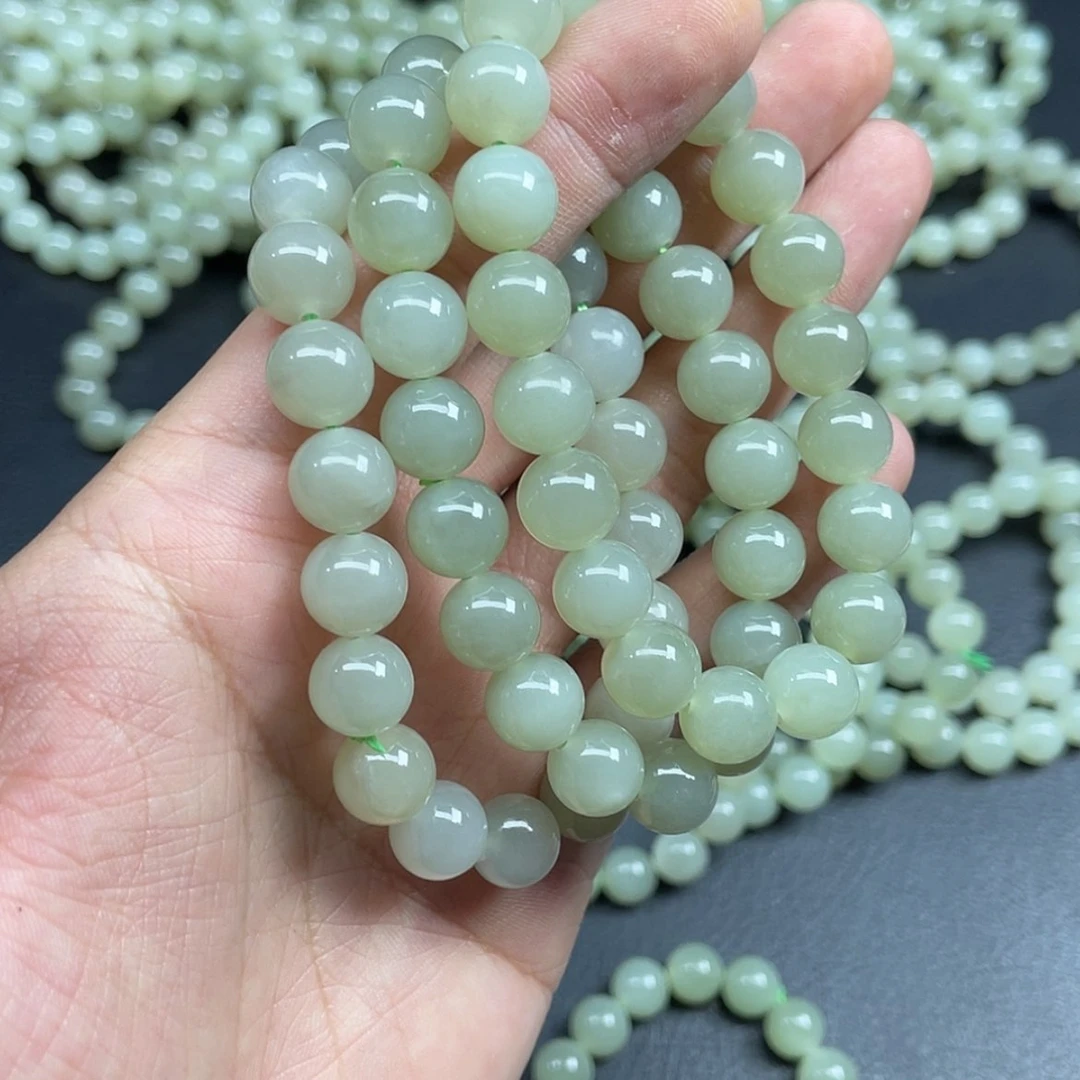 【闪购商品】和田玉货头且末料手串10mm未镶嵌