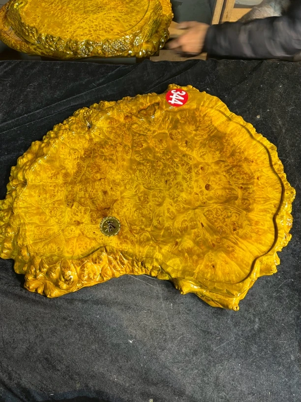 黄金樟茶盘  家居全实木无拼接  纯手工制造