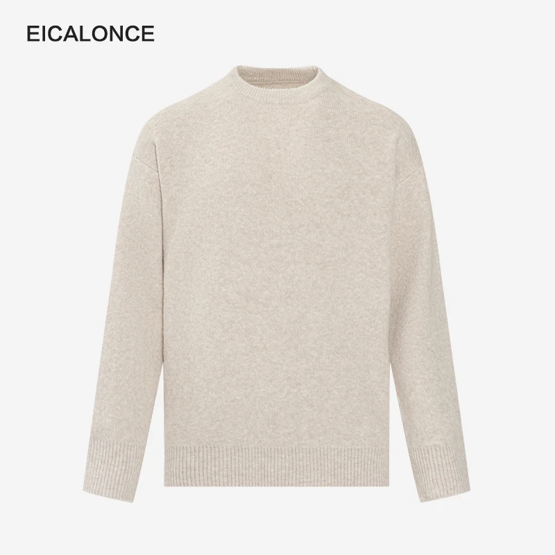 毛衣男款冬季2024设计师秋冬新款简约百搭羊毛混纺毛衣男SM11962