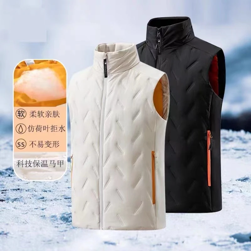 保齐优品高尔夫情侣马甲蓄热锁温高端大码立领坎肩保暖外套#2501