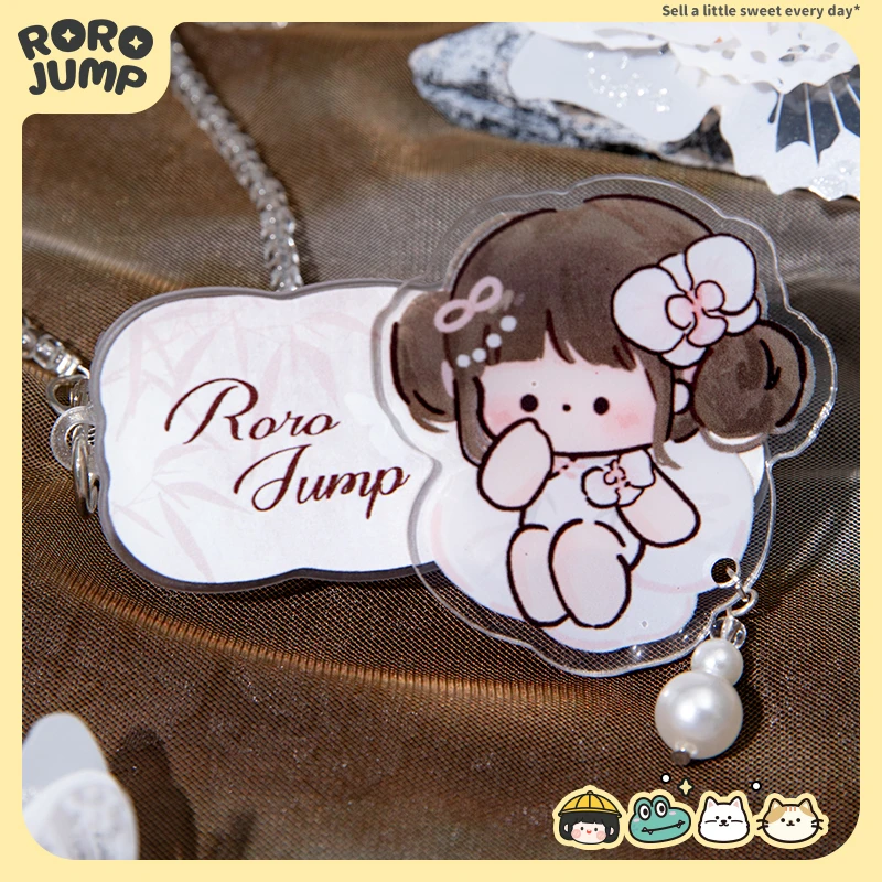 肉肉酱浮生若梦背夹斜挎长挂绳可拉伸手机壳抓夹卡通挂脖创意可爱